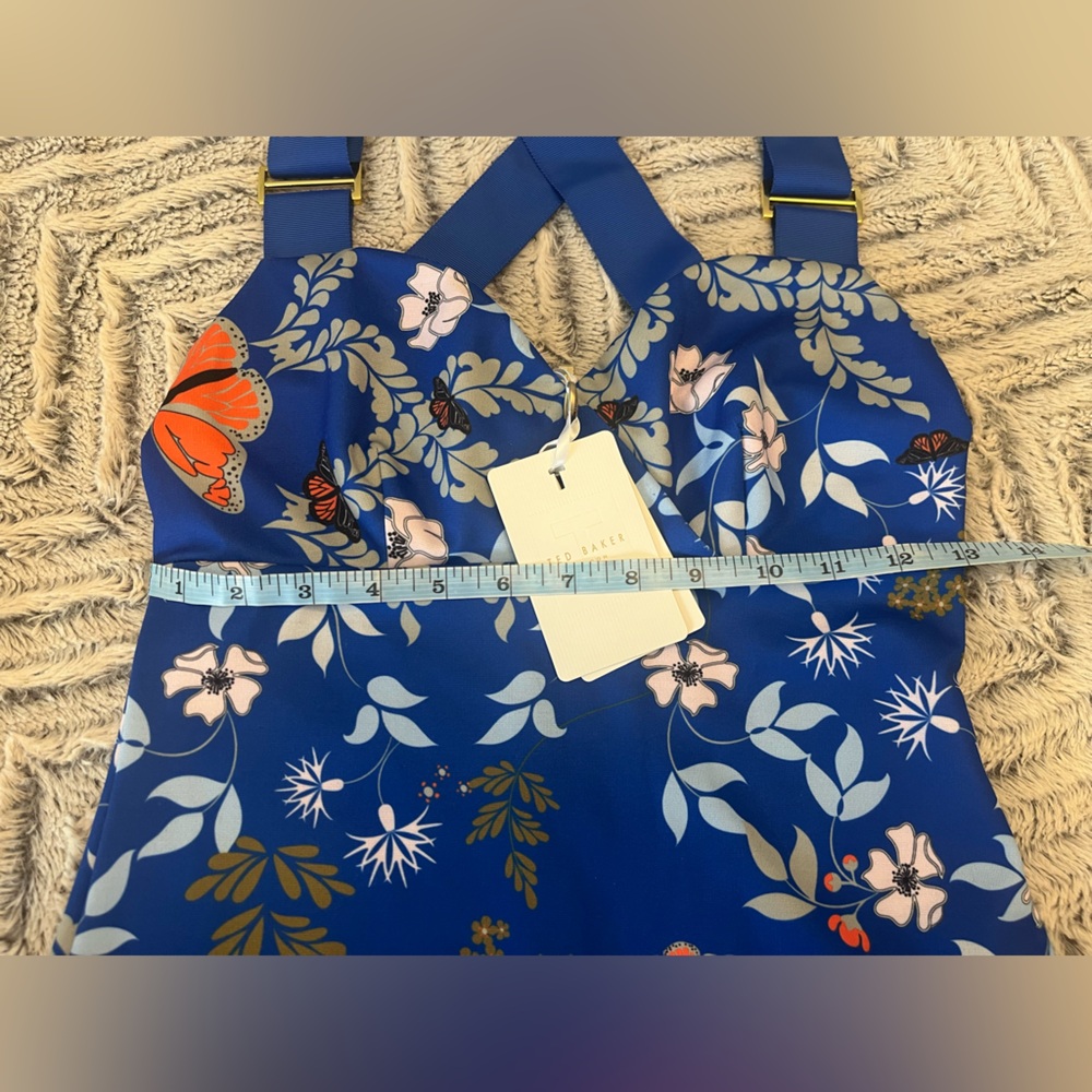💙 Ted Baker Kyoto Gardens Cross-over Top - Picture 17 of 17